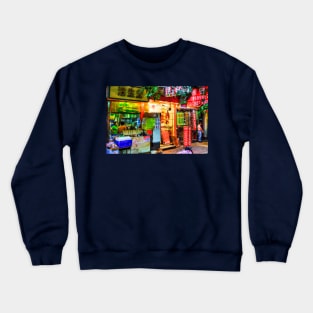 Kowloon Street Food Hong Kong Crewneck Sweatshirt